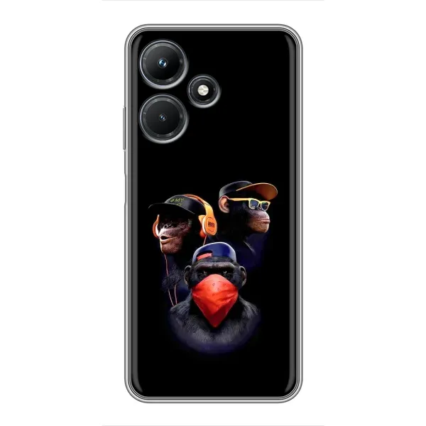 Чехол с принтом «Три обезьяны» для Infinix Hot 30i Чехол с принтом «Три обезьяны» для Infinix Hot 30i