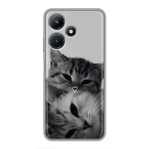 Чехол с рисунком кот на Infinix Hot 30i (Пара котов)