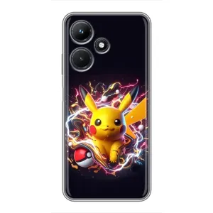 Чохол з Пікачу на Infinix Hot 30i (Пікачу з м'ячем)