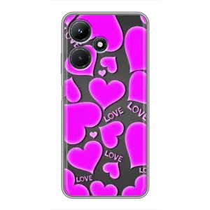 Чехлы для любимой на Інфінікс Хот 30і (VPrint) (Pink hearts)