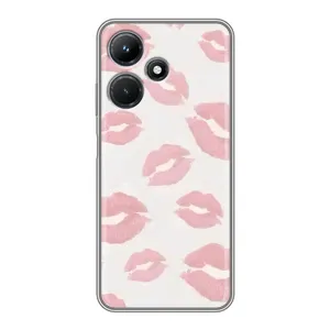 Чохол з розовим принтом для Infinix Hot 30i (Рожеві губи)