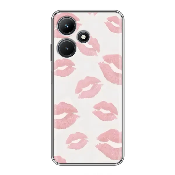Чехол с принтом «Розовые губы» для Infinix Hot 30i