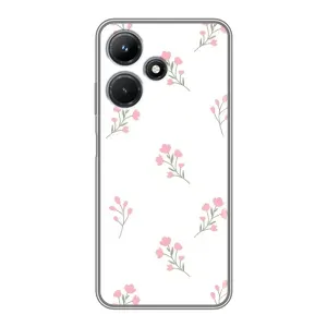 Чохол з розовим принтом для Infinix Hot 30i (Рожеві квіти)