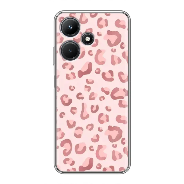 Чехол с принтом «Розовый леопард» для Infinix Hot 30i