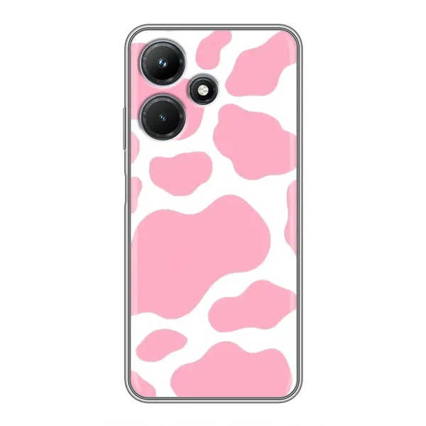 Чехол с принтом «Розовый принт» для Infinix Hot 30i