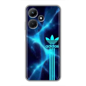 Чохли Адидас для Infinix Hot 30i (AlphaPrint) (Синій Адідас)