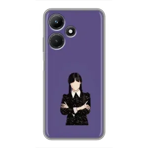 Чохли Венсдей на Infinix Hot 30i Уенсдей (AlphaPrint) (Венздей у чорному)