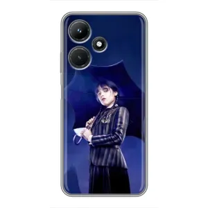 Чохли Венсдей на Infinix Hot 30i Уенсдей (AlphaPrint) (Венздей з парасолькою)