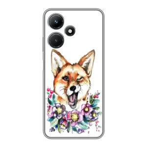 Чохли з картинкою Лисичка для Infinix Hot 30i (VPrint) (Весела лисичка)