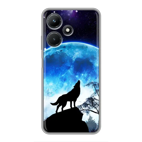 Чехол с принтом «Волк на луну» для Infinix Hot 30i Чехол с принтом «Волк на луну» для Infinix Hot 30i