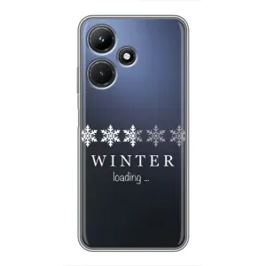 Зимні Чохли для Інфінікс Хот 30і - прозорий фон (Winter loading)