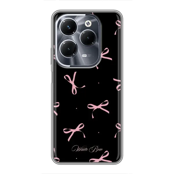 Чехол с принтом «Банты на черном» для Infinix Hot 40 Play Чехол с принтом «Банты на черном» для Infinix Hot 40 Play
