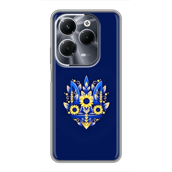 Чохол з принтом «Квітковий Герб» для Infinix Hot 40 Play