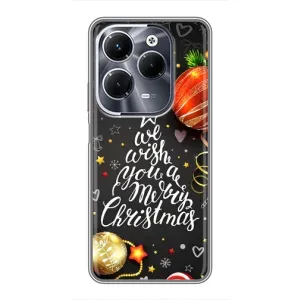 Різдвяні Чохли для Infinix Hot 40 Play (VPrint) (Ялинка)