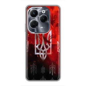 Украинские Чехлы для Infinix Hot 40 Play с картинкой УПА (AlphaPrint) (ГЕРБ УПА)