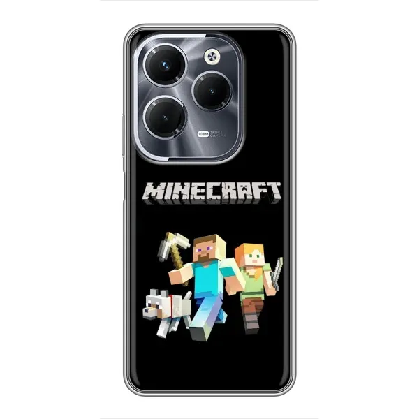 Чехол с принтом «герои Minecraft» для Infinix Hot 40 Play