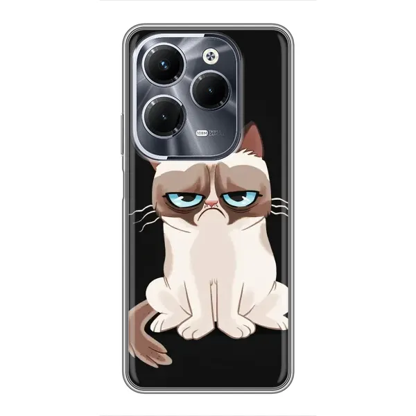 Чехол с принтом «Грустный кот» для Infinix Hot 40 Play