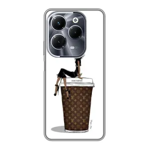 Чохли Луі Вітон для Infinix Hot 40 Play (AlphaPrint - LOUIS VUITTON) (кава LOUIS VUITTON)