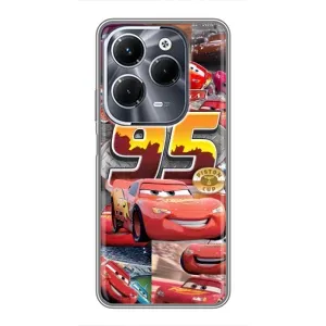 Силіконовий чохол Маквін для Infinix Hot 40 Play (Колаж Блискавка Маквін)