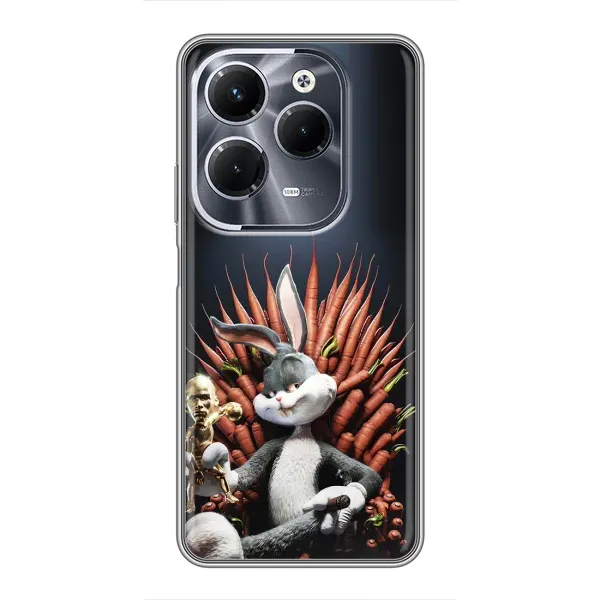 Чехол с принтом «Король Кролик» для Infinix Hot 40 Play