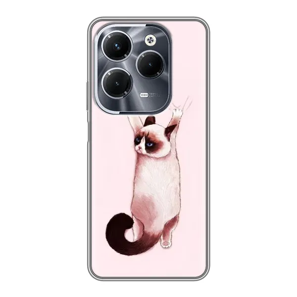 Чехол с принтом «Котик падает» для Infinix Hot 40 Play