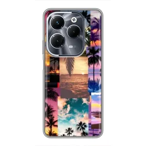Силіконовий чохол з КАРТИНКАМИ літо для Infinix Hot 40 Play (AlphaPrint) (Літня відпустка)