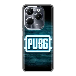 Чехол PUBG для Инфиникс ХОТ 40 Плей (AlphaPrint) (Лого PUBG)