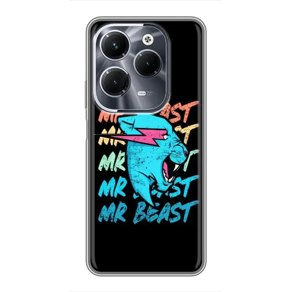 Чохол з принтом «logo Mr beast» для Infinix Hot 40 Play