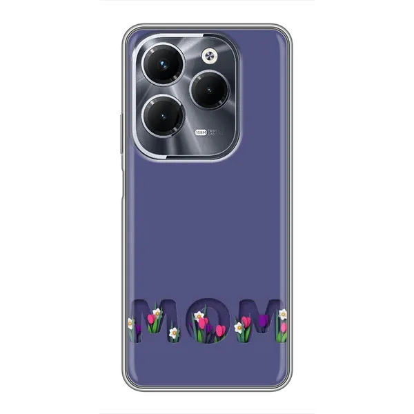 Чехол с принтом «Мама в цветах» для Infinix Hot 40 Play