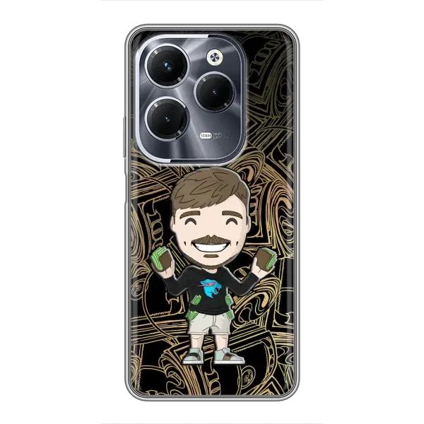 Чохол з принтом «Mister Beast» для Infinix Hot 40 Play