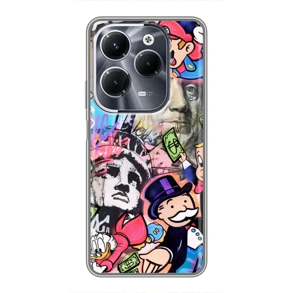 Чехол с принтом «Monopoly man» для Infinix Hot 40 Play