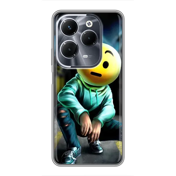 Чохол з принтом «Хлопець смайл» для Infinix Hot 40 Play