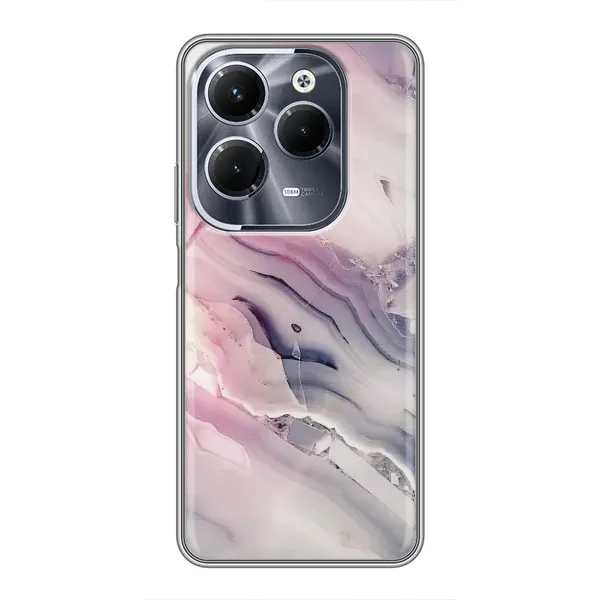 Чехол с принтом «Пурпурный Мрамор» для Infinix Hot 40 Play