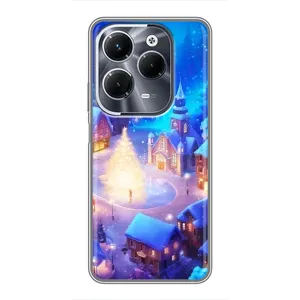 Різдвяні Чохли для Infinix Hot 40 Play (VPrint) (Різдвяне місто)