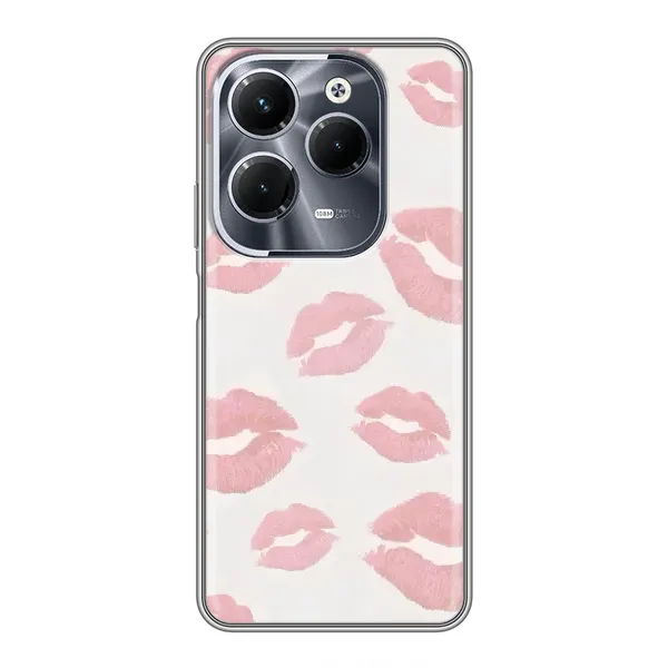 Чехол с принтом «Розовые губы» для Infinix Hot 40 Play