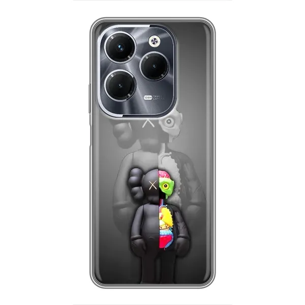 Чехол с принтом «Тело Bearbrick» для Infinix Hot 40 Play