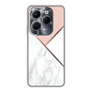Мраморний чехол на Infinix Hot 40 Play (VPrint) (Тройний мрамор)