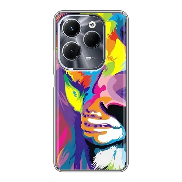Чехол с принтом «Яркий Лев» для Infinix Hot 40 Play