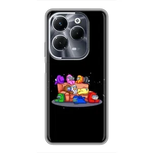 Чехол Амонг Ас для Infinix Hot 40 Pro (AlphaPrint) (Амонг-ас)
