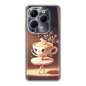 Чехол с мемом Тралалело тралала на Infinix Hot 40 Pro (Балерина капучина)