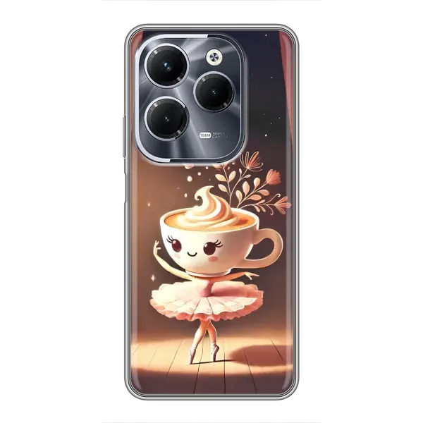 Чохол з принтом «Балерина капучина» для Infinix Hot 40 Pro