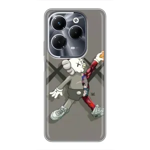 Чехлы для Infinix Hot 40 Pro - Bearbrick Louis Vuitton (PREMIUMPrint) (Беарбрик Джордан)