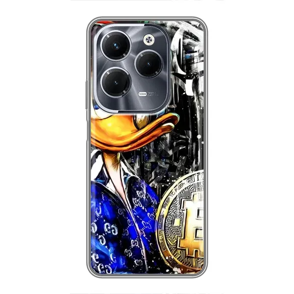 Чохол з принтом «Біткойн Скрудж» для Infinix Hot 40 Pro