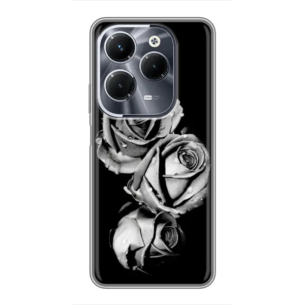 Чехол с принтом «Черная роза» для Infinix Hot 40 Pro Чехол с принтом «Черная роза» для Infinix Hot 40 Pro