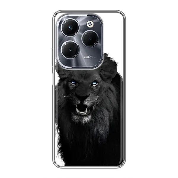 Чохол з принтом «Чорний ЛЕВ» для Infinix Hot 40 Pro