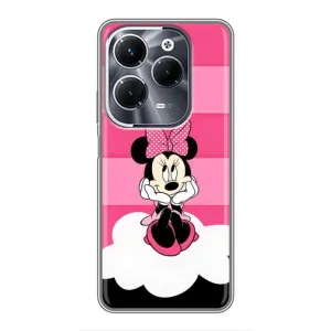 Эксклюзивный чехол для Infinix Hot 40 Pro (AlphaPrint - Мультяшные) (Девочка Maus)