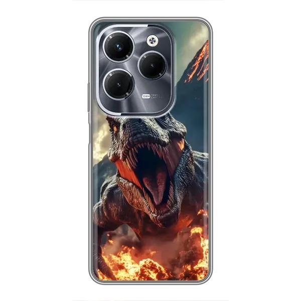 Чохол з принтом «Вогняний динозавр» для Infinix Hot 40 Pro Чохол з принтом «Вогняний динозавр» для Infinix Hot 40 Pro