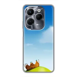 Чехол с мультфильмом Шрек на Infinix Hot 40 Pro (Голова Шрека)