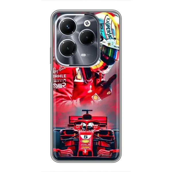 Чехол с принтом «Гонщик» для Infinix Hot 40 Pro