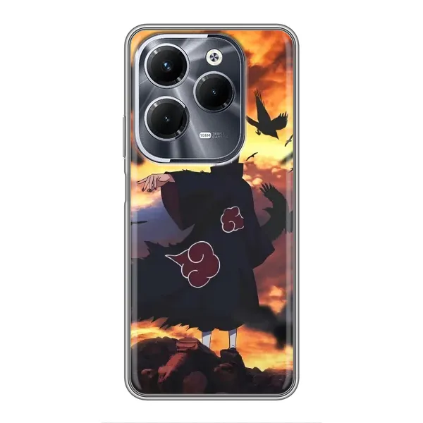 Чехол с принтом «Итачи с воронами» для Infinix Hot 40 Pro Чехол с принтом «Итачи с воронами» для Infinix Hot 40 Pro